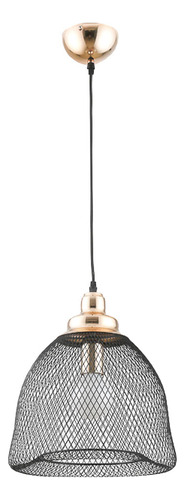 Pendente Copper Preto E Dourado (d)32cm (a)33.5cm 40w-xn001g