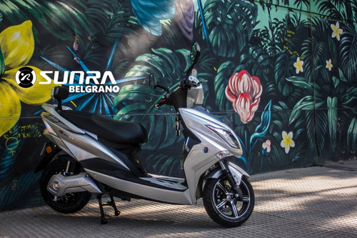 Imagen 8 de 16 de Moto Electrica Sunra Hawk Usada Litio Gris Mate Sin Patente