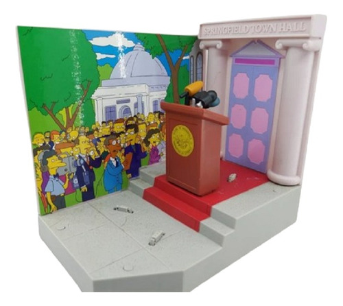 Diorama Simpsons Eletrônico Springfield Town Hall