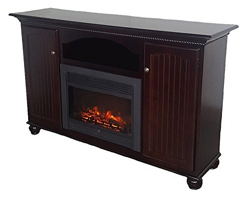 American Heartland Poplar Tall Deluxe Fireplace Tv Stand