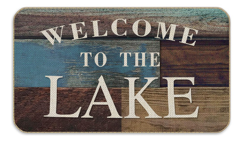 Welcome To The Lake - Tapete Decorativo Para Puerta De Casa