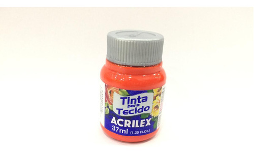 Tinta Tecido Vermelho Fogo 37ml Acrilex