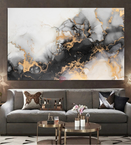 Cuadro Abstracto Elegante Canvas Grueso 140x90cm Msi  Bd2