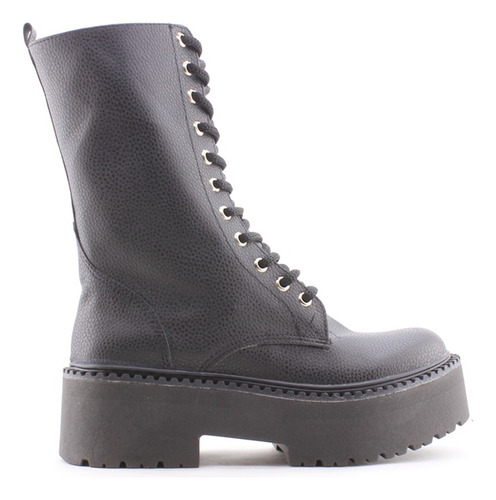 Botas Borcegos Caña Alta Dama Mujer Acordonado 3720 Cshoes