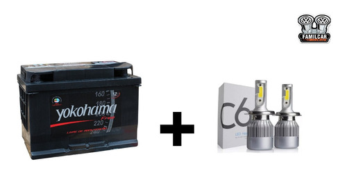 Bateria Yokohama 75 Amp Garantía 18 Meses + Kit Led