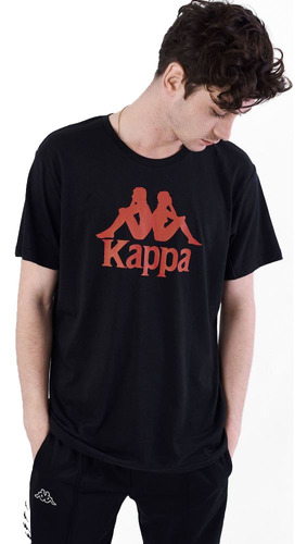 Authentic Camiseta Estessi Slim Negra Manga Corta Hombre Kap