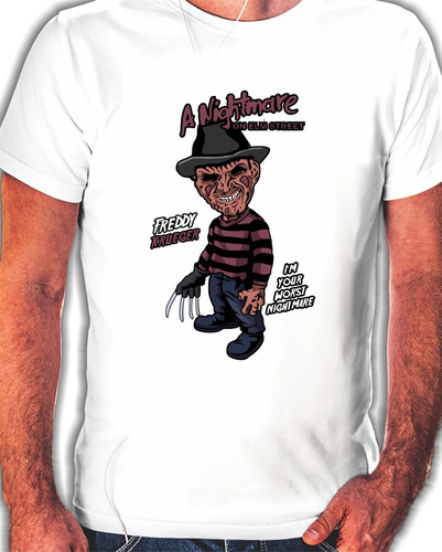 Remeras Sublimadas De Hombres Con Freddy Krueger - 7637