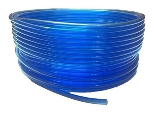 Tubing Manguera De Poliuretano De 6 Mm Azul Transparente