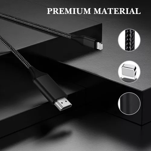 Lulaven Cable Hdmi Para iPhone A Tv, Conector Adaptador De I