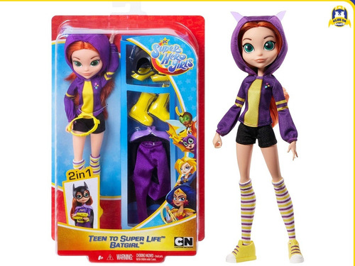 Dc Super Hero Girls | Batgirl (barbie) | 32 Cm (2 En 1)