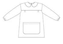 Comprar Molde De Costura, Delantal Pintorcito Simple , Pechera Pdf