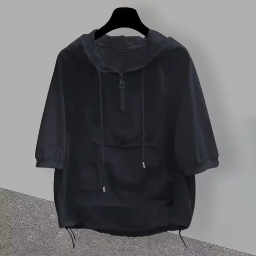 Chaqueta Tipo Camisa De Verano Con Capucha Y Protección Sola
