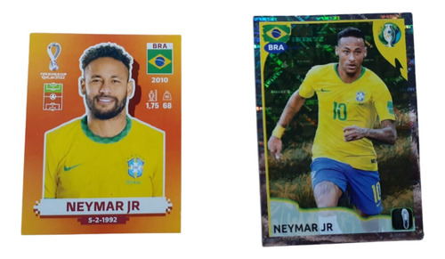 Figuritas Sueltas De Colección Mundial Neymar X2 Panini