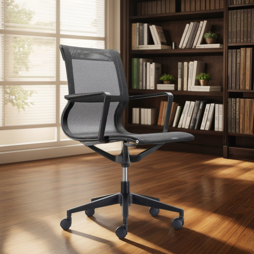 Silla De Oficina Ejecutiva De Malla Mesh Plegado Sucre Negro Malla Mesh