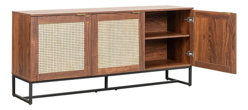 Credenza Recibidor Mundo In Akumal Mesa Bufetera 120x33 Cm Color Nogal