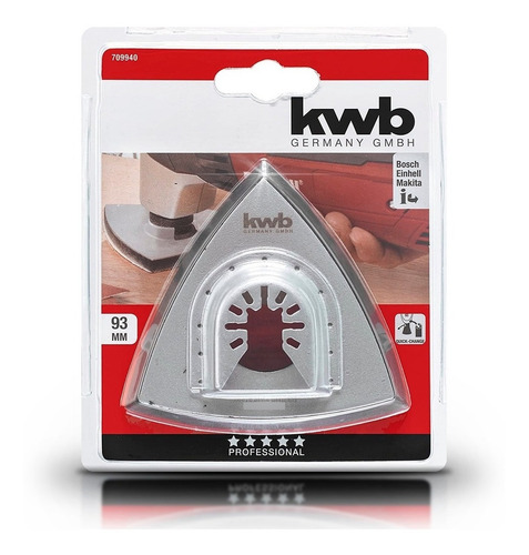 Imagen 2 de 8 de Base Porta Lijas Delta Apoyo Kwb Para Lijadora Oscilante