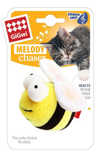 Juguete Para Gatos Abeja Melody Chaser Con Sonido Gigwi