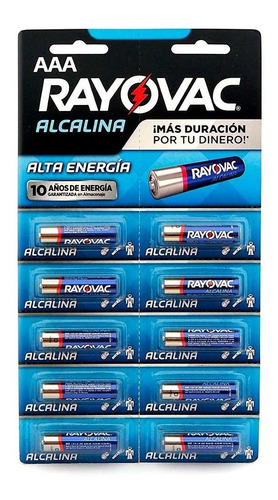 Imagen 3 de 3 de X 20 Pilas Aa Y Aaa Rayovac Alcalinas Troqueladas