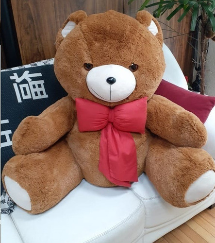 Imagem 1 de 4 de Urso Dengo Pelúcia Gigante Rosa 100cm 1,1 Mts Envio Imediato