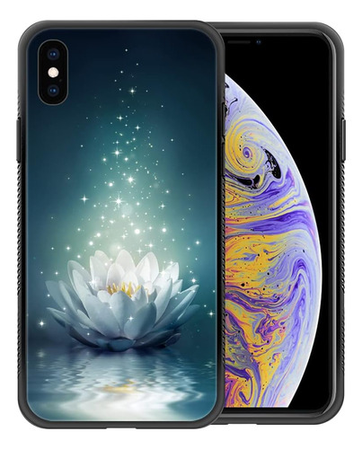 Funda Zhegailian Para iPhone XR-noche Loto Blanco