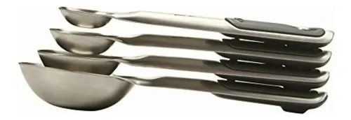Oxo 11132100 Juego Cucharas Medidoras, 4 Piezas, 1.2/2.5/5
