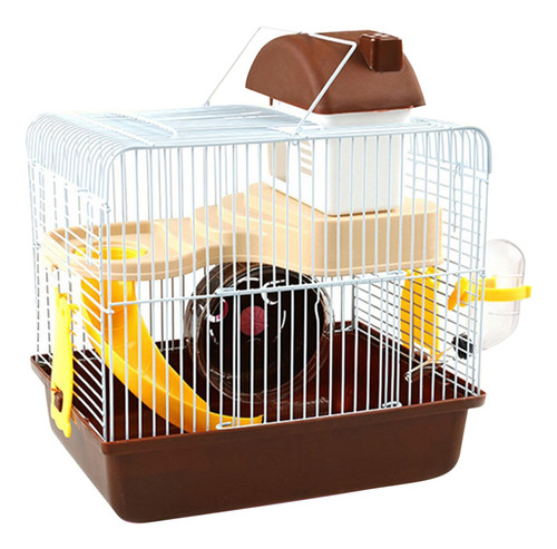 Jaula Hamster Home De 2 Niveles, Gran Espacio, Diseño De Cha