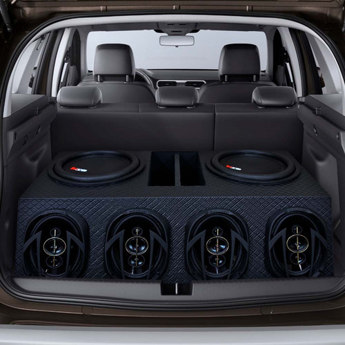 Trio Goiano Som Automotivo Sub Etm Grave Medio Agudo 1020w