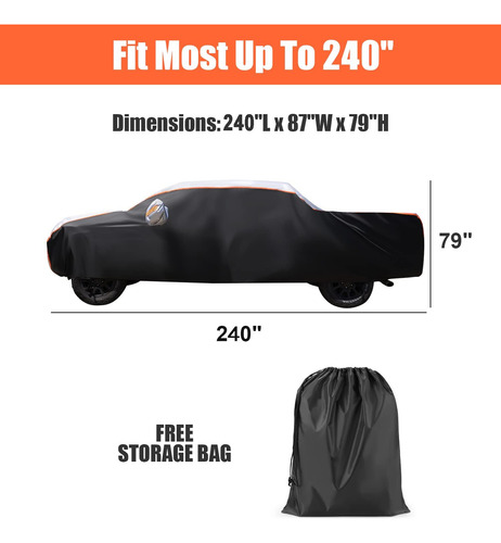 Cubierta De Camioneta Impermeable Para Todo Tipo De Clima, C