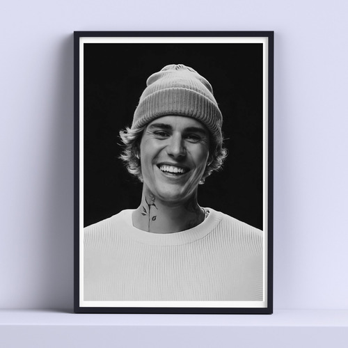 Cuadro Justin Bieber Sonrisa Deco30x40cm Listo P Colgar