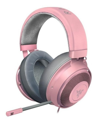 Fone de ouvido gamer Razer Kraken quartz pink