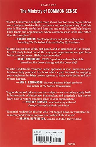 Book : The Ministry Of Common Sense How To Eliminate...
