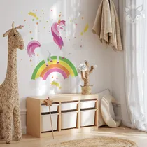 Comprar Vinilos Decorativos Infantiles Unicornio Arcoiris Unia 36a40