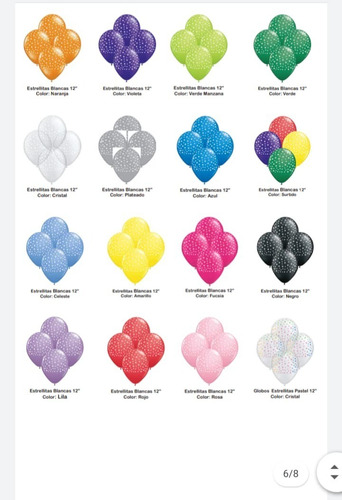 Globos Standard 12 X 25 Unidades