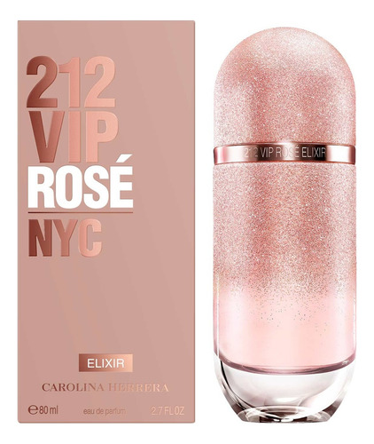 Carolina Herrera 212 Vip Rosé Elixir Edp 80ml Para Feminino