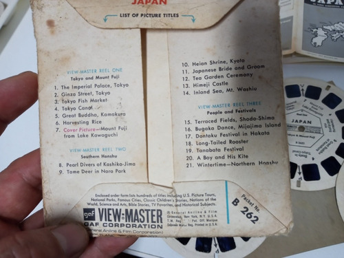 7k Juego Completo De 3 Discos De Japon View Master