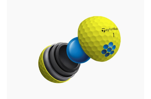 Imagen 5 de 10 de Pelotas Golf Taylormade Tp5 Amarillas