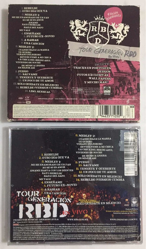 Rbd Tour Generación En Vivo Cd - Edición Diamante