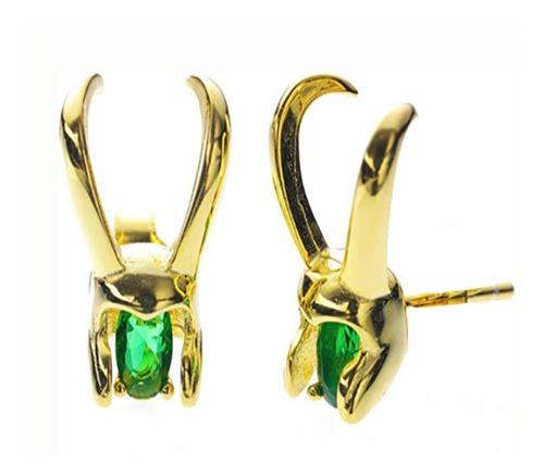 Aretes Dios Casco Loki Marvel  Thor 