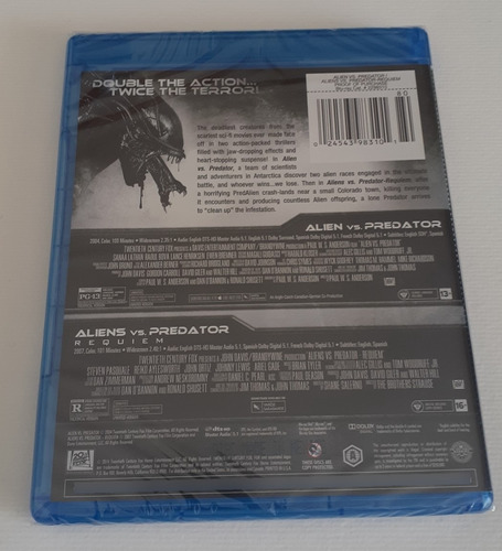 Alien Vs Predator Avp Double Feature Blu-ray Original