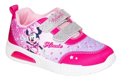 Zapatillas Niñas Footy Minnie Disney Luces Led Urbanas 