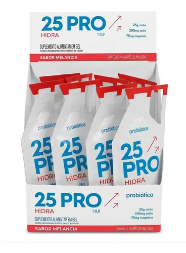 Gel de Carboidrato Probiótica Gel 25 Pro Hidra Carbo Melancia 40g