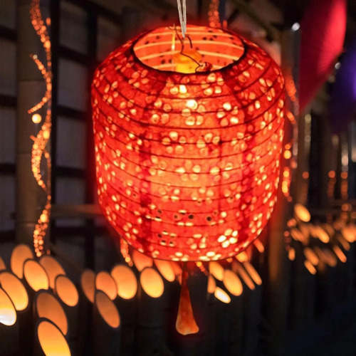 N 4 Faroles De Papel Con Luces Linternas Chinas