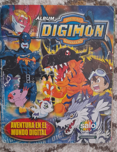 .- Album Digimon Salo Incompleto Pegado