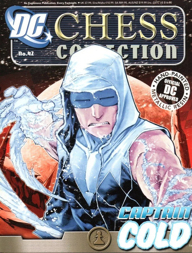 Revista Dc Chess Collection N° 42 - Captain Cold + Miniatura - 16 Páginas Em Inglês - Editora Eaglemoss - Formato 22 X 27,5 - Capa Mole - 2013 - Bonellihq Abr24