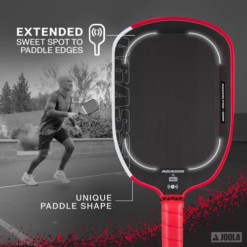 Raquete Pickleball Joola Agassi Pro Iv 16mm Carbono | Parcelamento