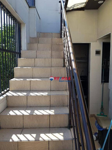 Imagem 19 de 30 de Cobertura Duplex 3 Dormitórios (2 Suítes) Mobiliado Solarium Com Piscina E Churrasqueira 2 Garagens Fixas 300 Metros Praias Tombo, Guarujá/sp - Co0065