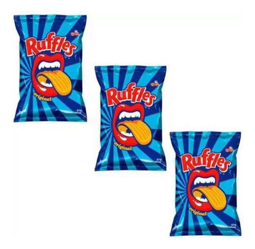 Ruffles 17g Pequeno Elma Chips Batata Lanchinho Kit 25un