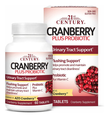 21st Century Cranberry Plus Probiotic Comprimidos 60 Piezas