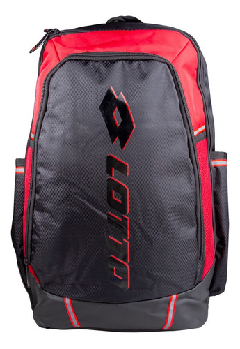 Mochila Urbana Lotto X0123 Color Negro-rojo 19l