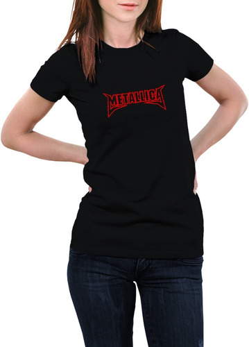 Camiseta Feminina Metallica Show Rock Banda Musica Babylook7